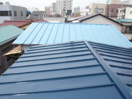 松江市でクールタイトsi使用して屋根塗装